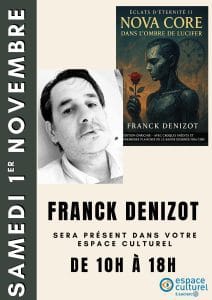 Franck Denizot en dédicace à l’Espace Culturel E.Leclerc d’Oloron-Sainte-Marie, le 1er novembre 2025.